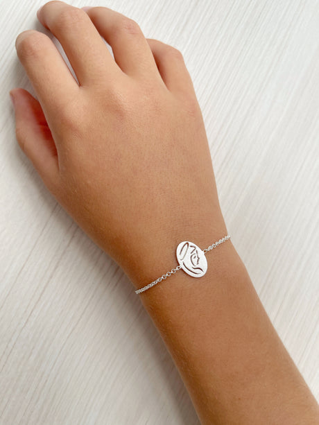 Pulsera Virgen Silver