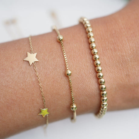 Pulsera Estrellitas 18k