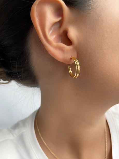 Argolla Triple Small Gold