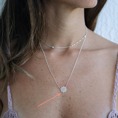 Collar Mandala3 Silver