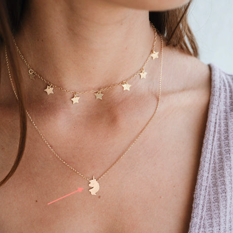 Collar Unicornio Gold