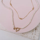 Gargantilla Toggle Pearl Gold